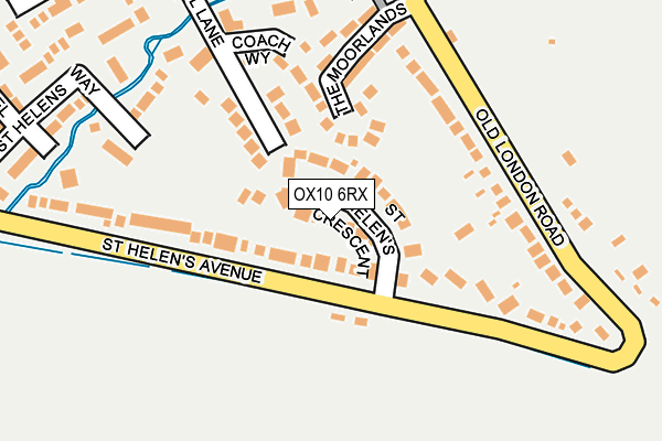 OX10 6RX map - OS OpenMap – Local (Ordnance Survey)