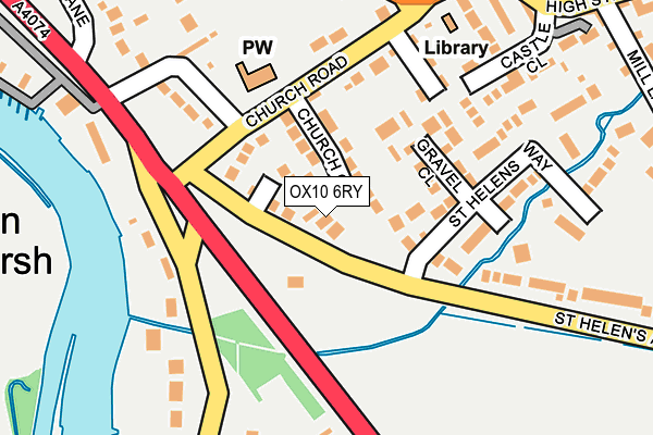 OX10 6RY map - OS OpenMap – Local (Ordnance Survey)