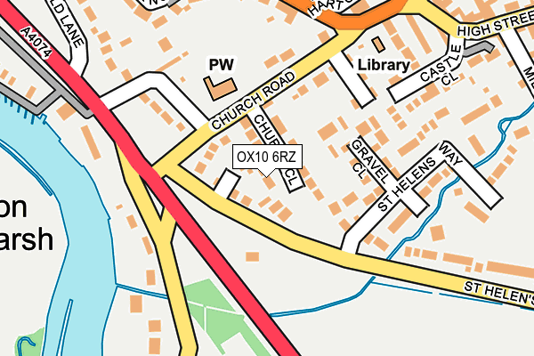 OX10 6RZ map - OS OpenMap – Local (Ordnance Survey)