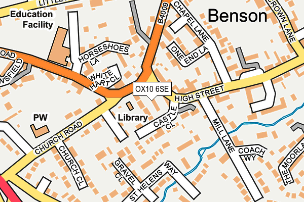 OX10 6SE map - OS OpenMap – Local (Ordnance Survey)