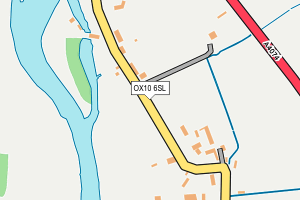 OX10 6SL map - OS OpenMap – Local (Ordnance Survey)