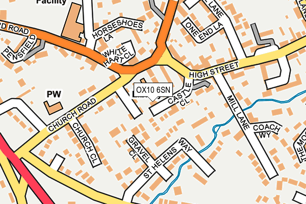 OX10 6SN map - OS OpenMap – Local (Ordnance Survey)