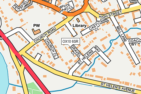 OX10 6SR map - OS OpenMap – Local (Ordnance Survey)