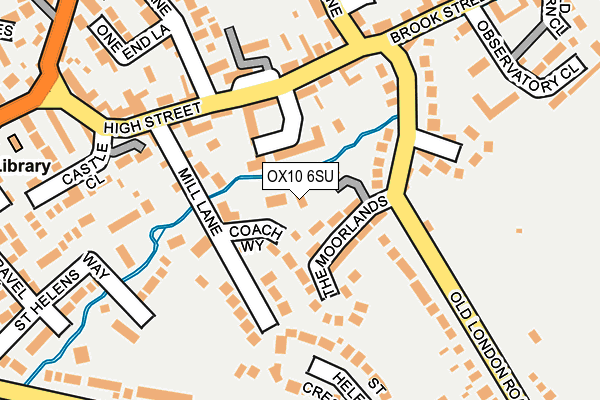 OX10 6SU map - OS OpenMap – Local (Ordnance Survey)