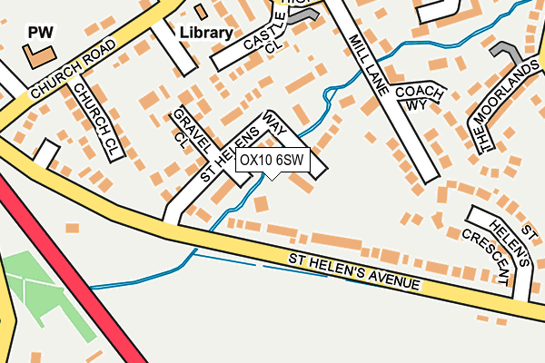 OX10 6SW map - OS OpenMap – Local (Ordnance Survey)