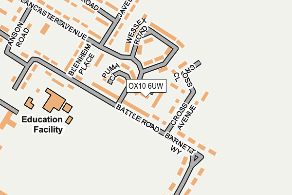 OX10 6UW map - OS OpenMap – Local (Ordnance Survey)