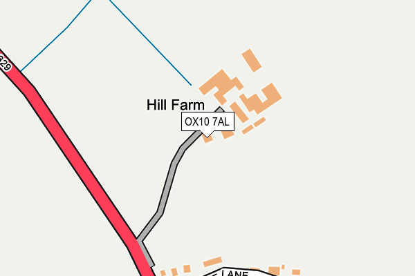 OX10 7AL map - OS OpenMap – Local (Ordnance Survey)