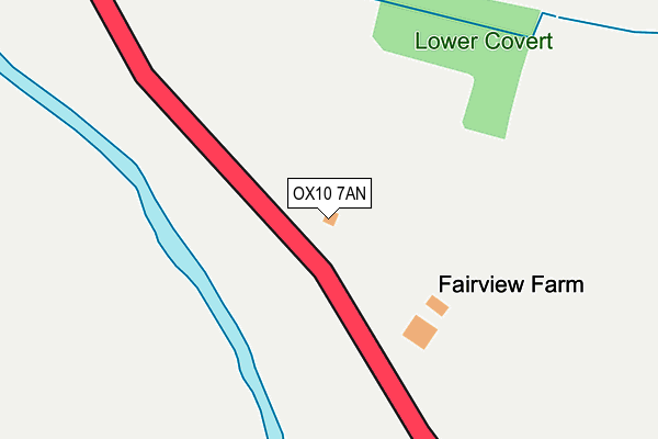 OX10 7AN map - OS OpenMap – Local (Ordnance Survey)