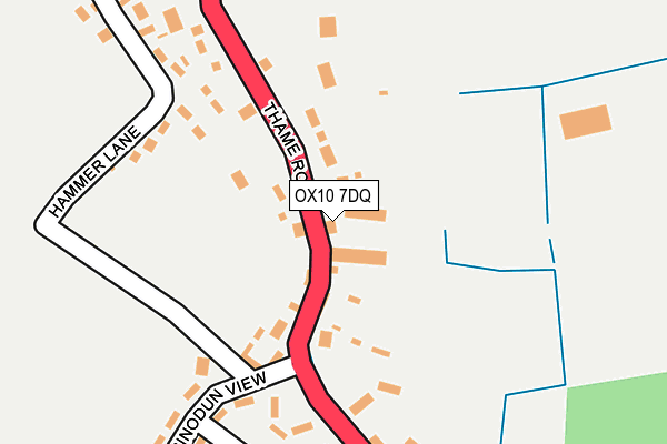 OX10 7DQ map - OS OpenMap – Local (Ordnance Survey)