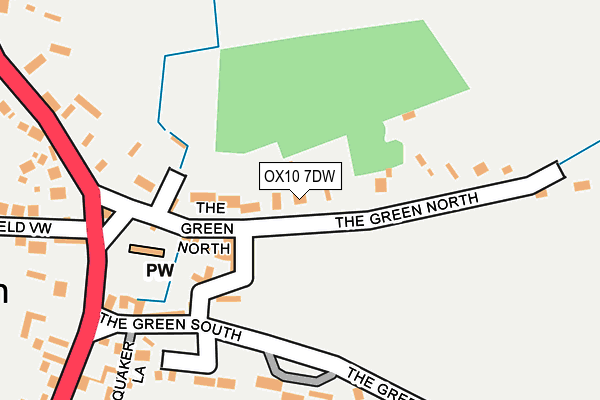 OX10 7DW map - OS OpenMap – Local (Ordnance Survey)