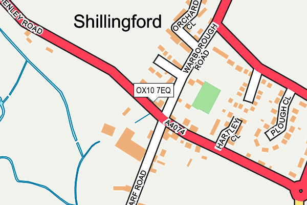 OX10 7EQ map - OS OpenMap – Local (Ordnance Survey)