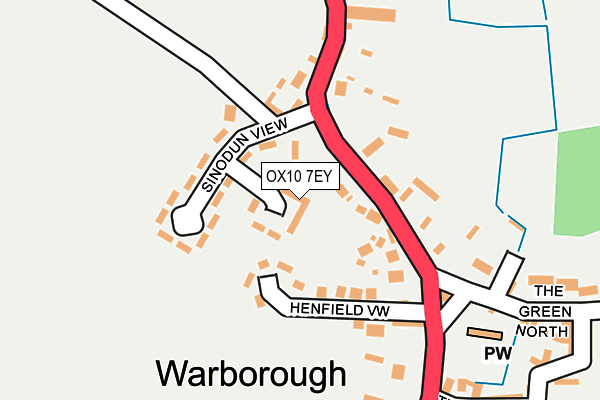 OX10 7EY map - OS OpenMap – Local (Ordnance Survey)