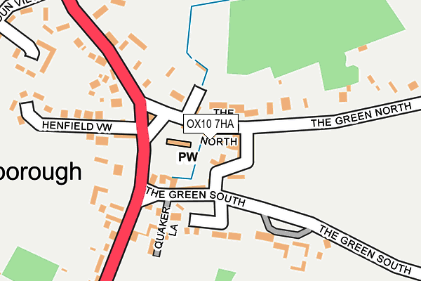 OX10 7HA map - OS OpenMap – Local (Ordnance Survey)