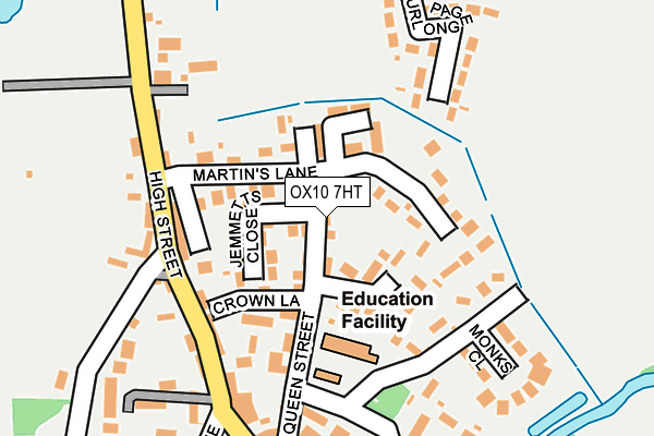 OX10 7HT map - OS OpenMap – Local (Ordnance Survey)