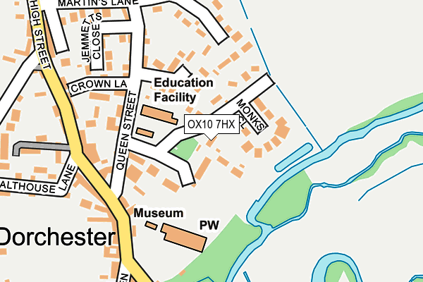 OX10 7HX map - OS OpenMap – Local (Ordnance Survey)