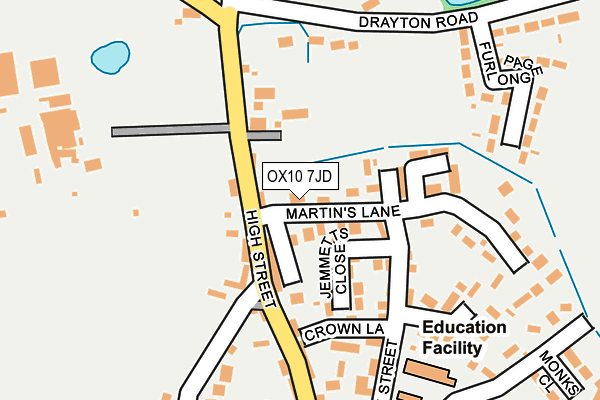 OX10 7JD map - OS OpenMap – Local (Ordnance Survey)