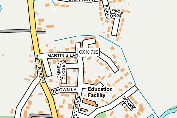 OX10 7JE map - OS OpenMap – Local (Ordnance Survey)