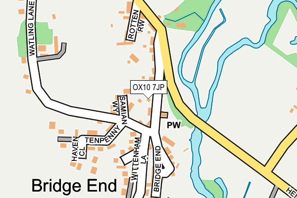 OX10 7JP map - OS OpenMap – Local (Ordnance Survey)