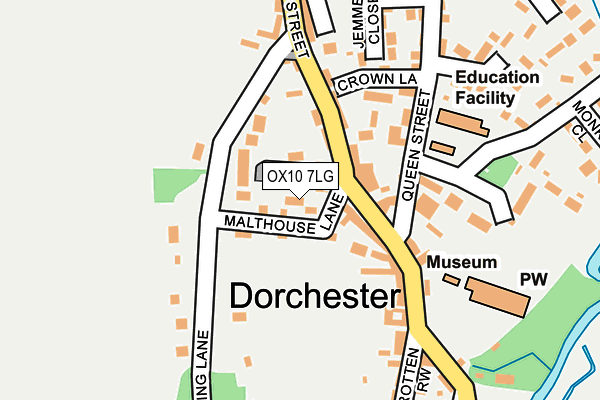 Map of THE OLD FORGE (DORCHESTER-ON-THAMES) MANAGEMENT COMPANY LIMITED at local scale