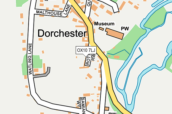 OX10 7LJ map - OS OpenMap – Local (Ordnance Survey)