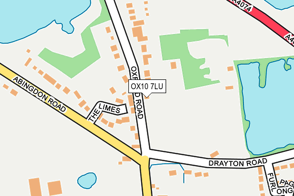 OX10 7LU map - OS OpenMap – Local (Ordnance Survey)