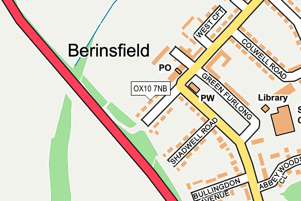 OX10 7NB map - OS OpenMap – Local (Ordnance Survey)