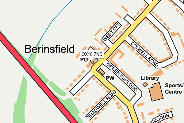 OX10 7ND map - OS OpenMap – Local (Ordnance Survey)