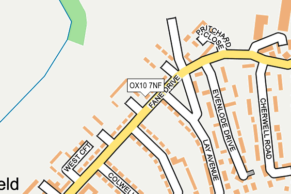 OX10 7NF map - OS OpenMap – Local (Ordnance Survey)