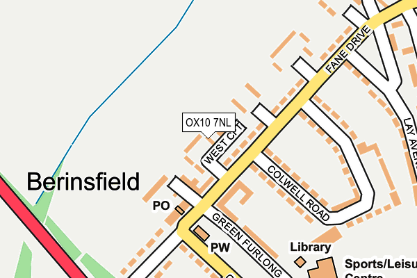 OX10 7NL map - OS OpenMap – Local (Ordnance Survey)