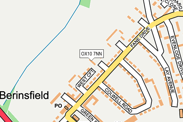 OX10 7NN map - OS OpenMap – Local (Ordnance Survey)