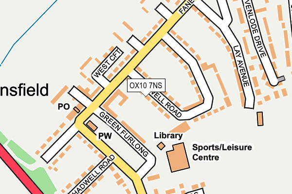 OX10 7NS map - OS OpenMap – Local (Ordnance Survey)