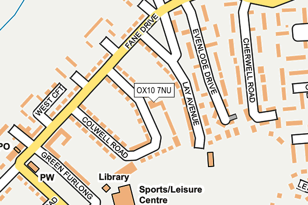 OX10 7NU map - OS OpenMap – Local (Ordnance Survey)