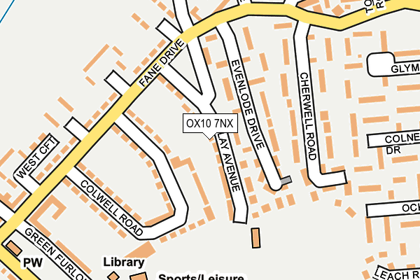 OX10 7NX map - OS OpenMap – Local (Ordnance Survey)