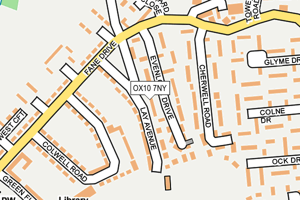 OX10 7NY map - OS OpenMap – Local (Ordnance Survey)