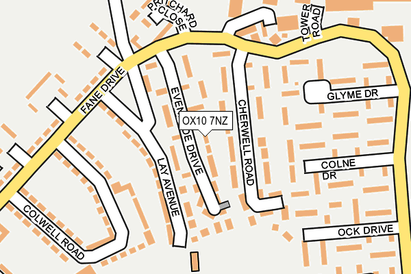 OX10 7NZ map - OS OpenMap – Local (Ordnance Survey)