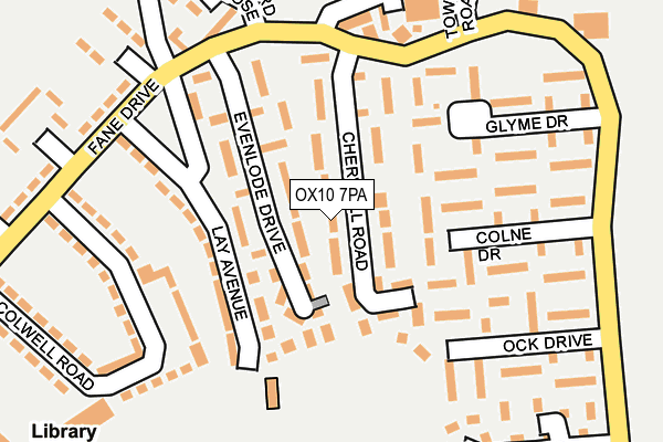 OX10 7PA map - OS OpenMap – Local (Ordnance Survey)