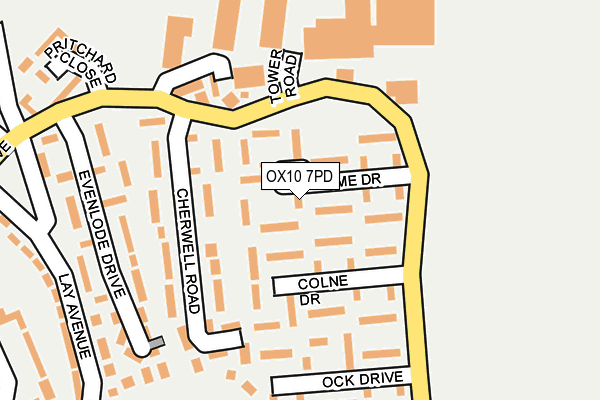 OX10 7PD map - OS OpenMap – Local (Ordnance Survey)