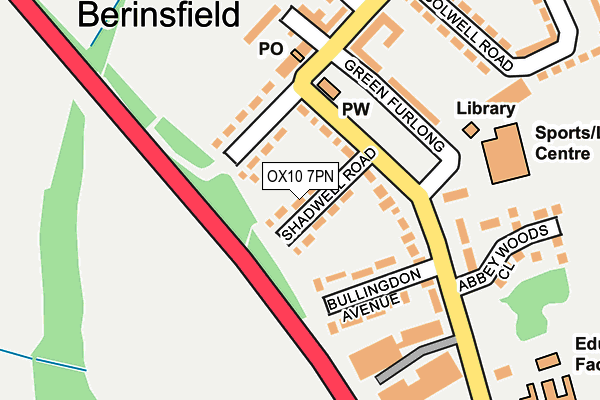 OX10 7PN map - OS OpenMap – Local (Ordnance Survey)