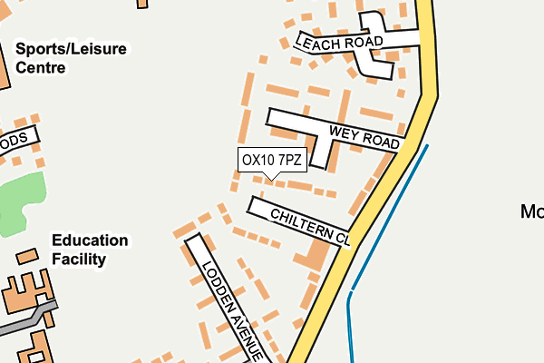 OX10 7PZ map - OS OpenMap – Local (Ordnance Survey)