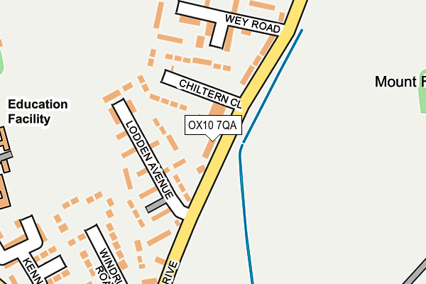 OX10 7QA map - OS OpenMap – Local (Ordnance Survey)