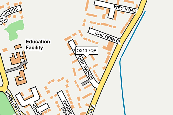 OX10 7QB map - OS OpenMap – Local (Ordnance Survey)