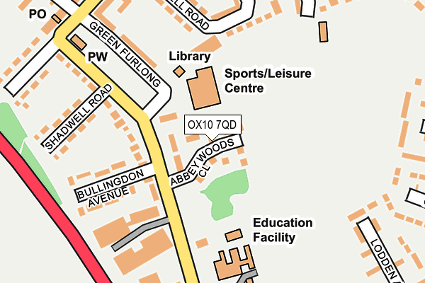 OX10 7QD map - OS OpenMap – Local (Ordnance Survey)