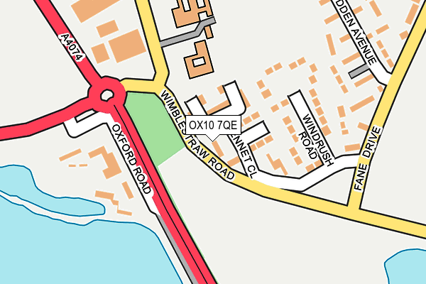 OX10 7QE map - OS OpenMap – Local (Ordnance Survey)
