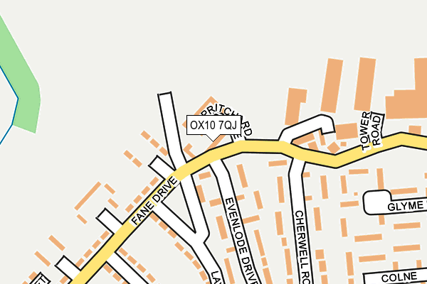OX10 7QJ map - OS OpenMap – Local (Ordnance Survey)