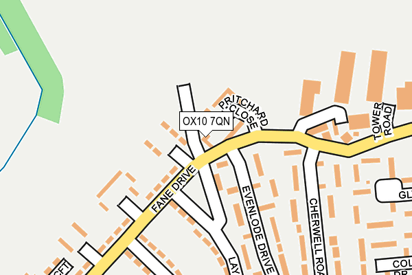 OX10 7QN map - OS OpenMap – Local (Ordnance Survey)