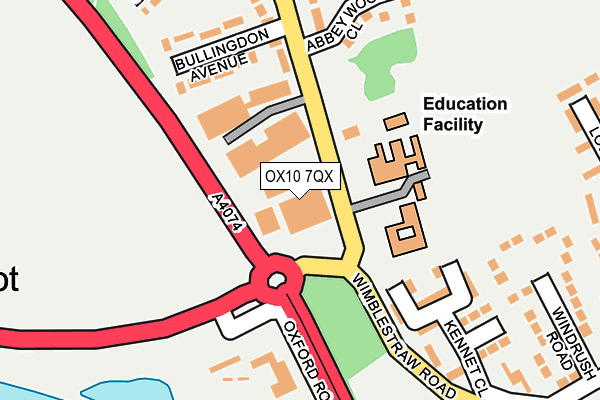 OX10 7QX map - OS OpenMap – Local (Ordnance Survey)