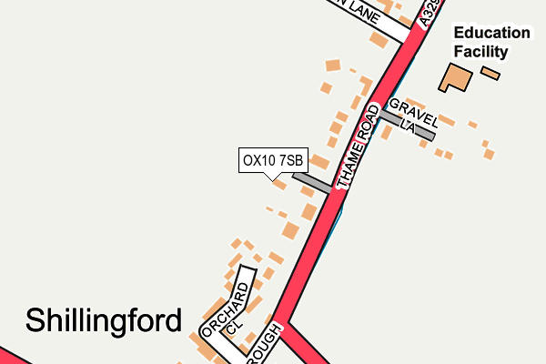 OX10 7SB map - OS OpenMap – Local (Ordnance Survey)