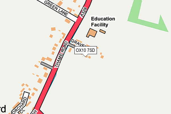 OX10 7SD map - OS OpenMap – Local (Ordnance Survey)