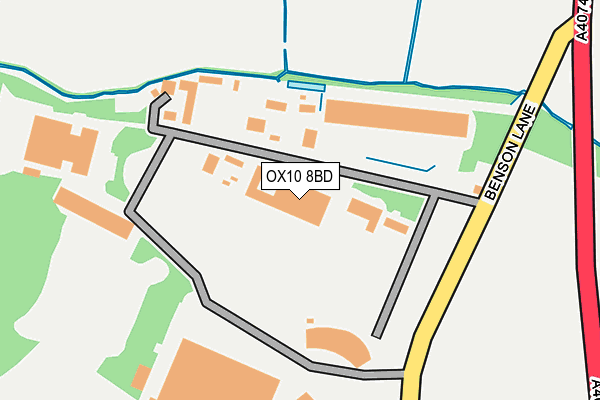 OX10 8BD map - OS OpenMap – Local (Ordnance Survey)