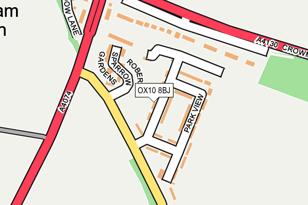 OX10 8BJ map - OS OpenMap – Local (Ordnance Survey)